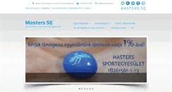 Desktop Screenshot of mastersse.hu